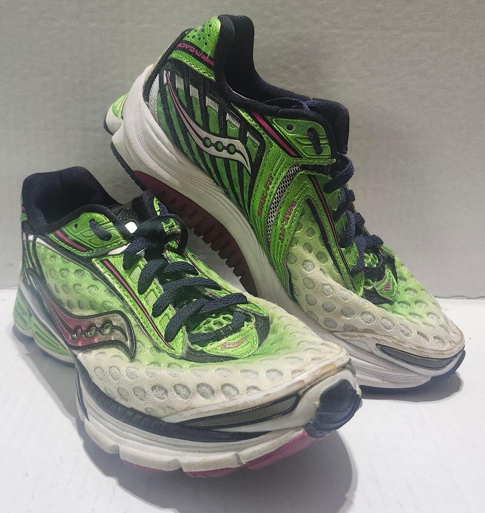 Saucony Cortana Womens Size 6 PowerGrid Running Shoes Green Pink 10127-3